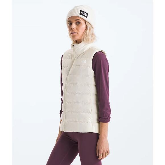NWT North Face 550 vintage white down vest - Picture 1 of 10